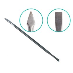 BEAUTIFUL NAILS Cuticle pusher metal spade tipped - plated steel